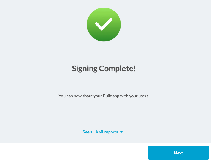 Android Signing Completed