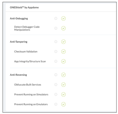 ONEShield by Appdome, Anti-debugging, anti-tampering and anti-reversing protection for Android & iOS Apps from Appdome