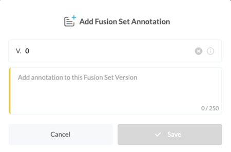 add fusion set annotaition
