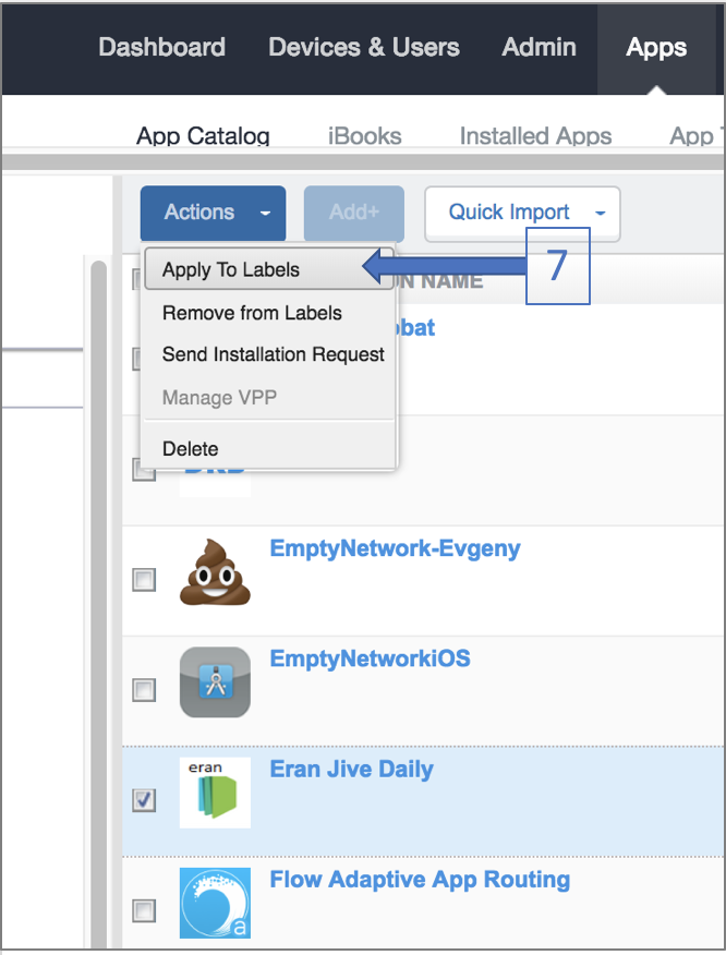 Apply To Labels in MobileIron