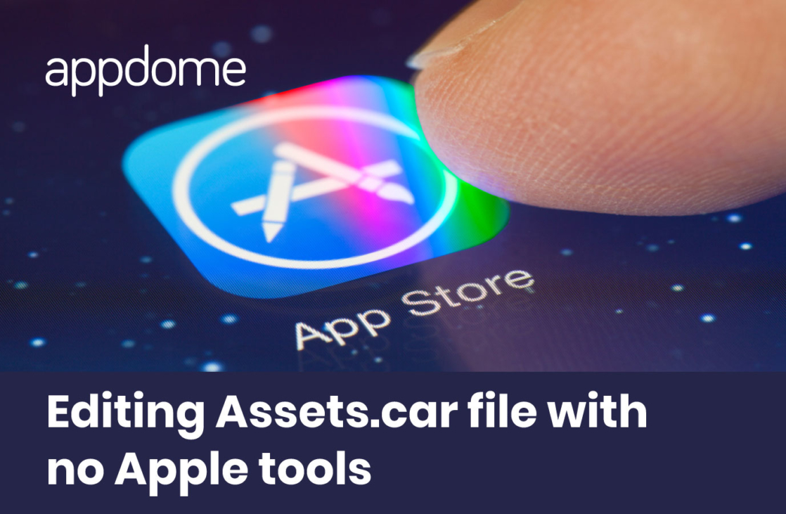 editing assest.car file to support inserting an icon for Appdome SecurePWA