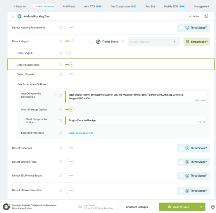 Android Detect Magisk Hide Toggle