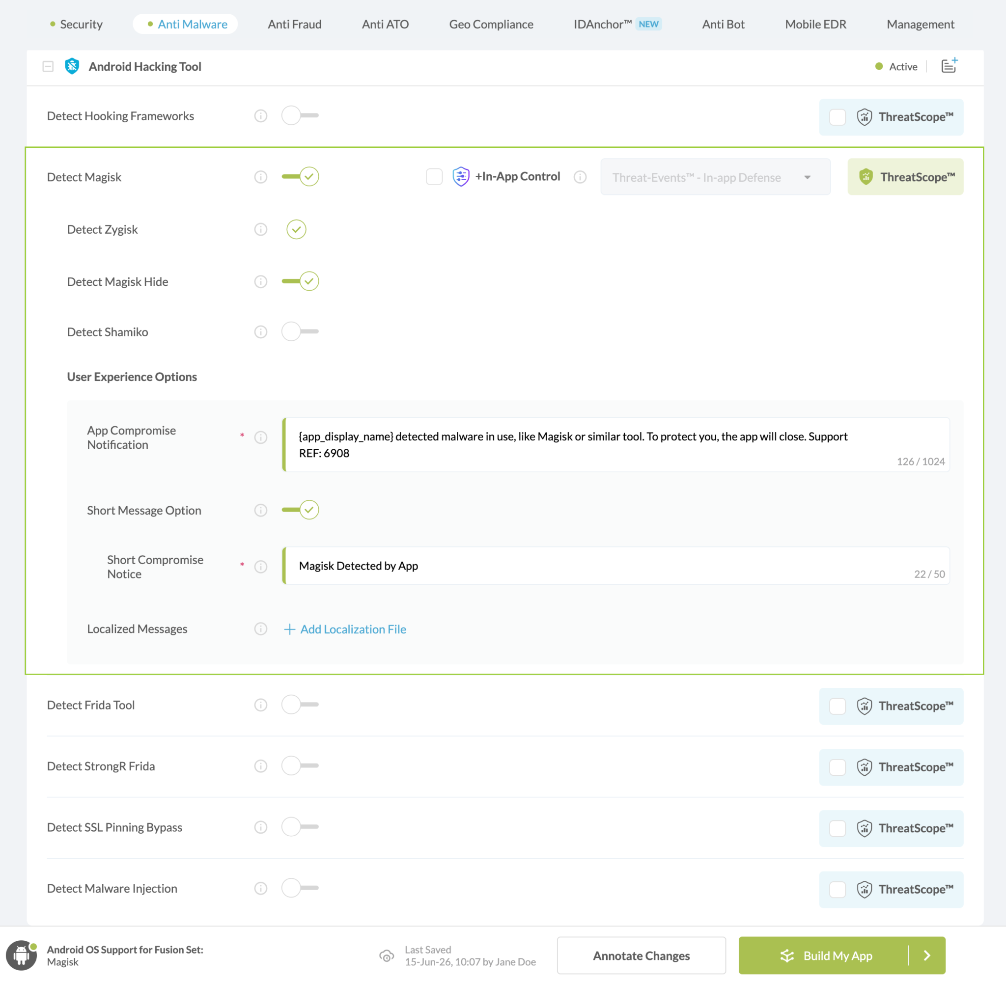 Detect Magisk Hide option