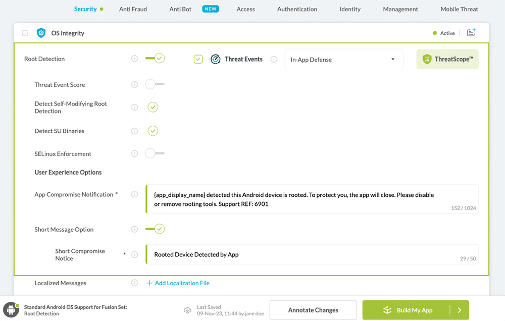 Root Detection option