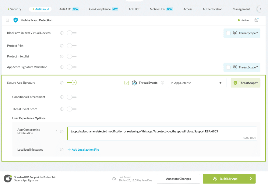 Ios Secure App Signature Toggle