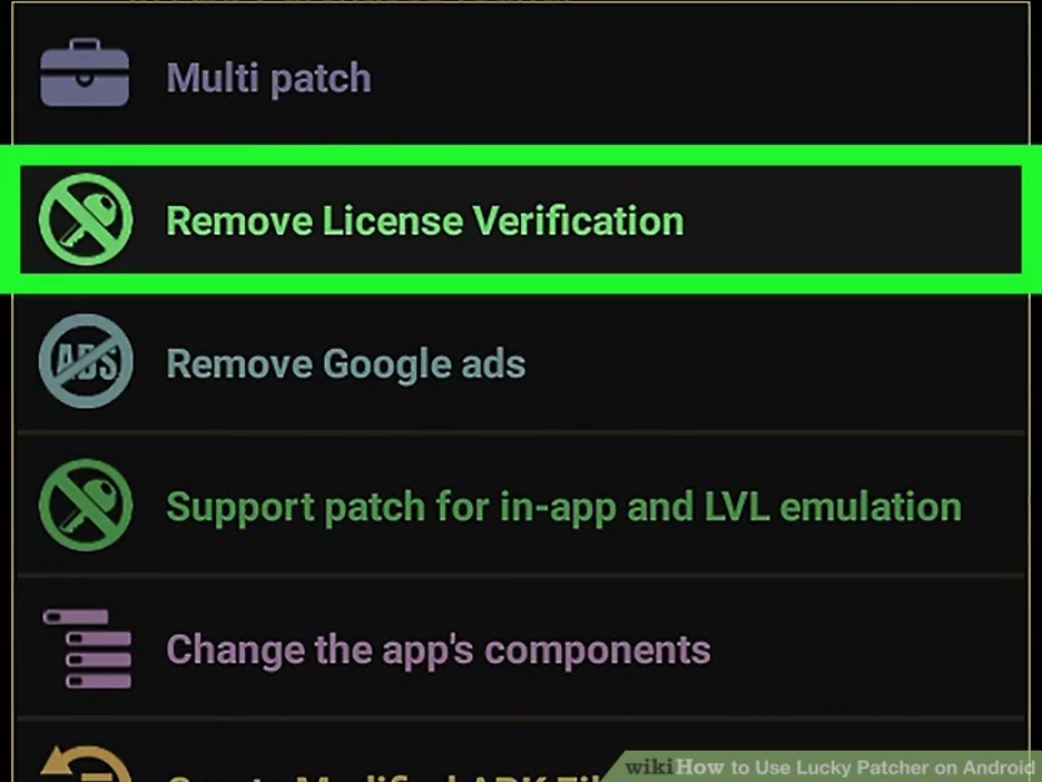 lucky patcher remove license verification