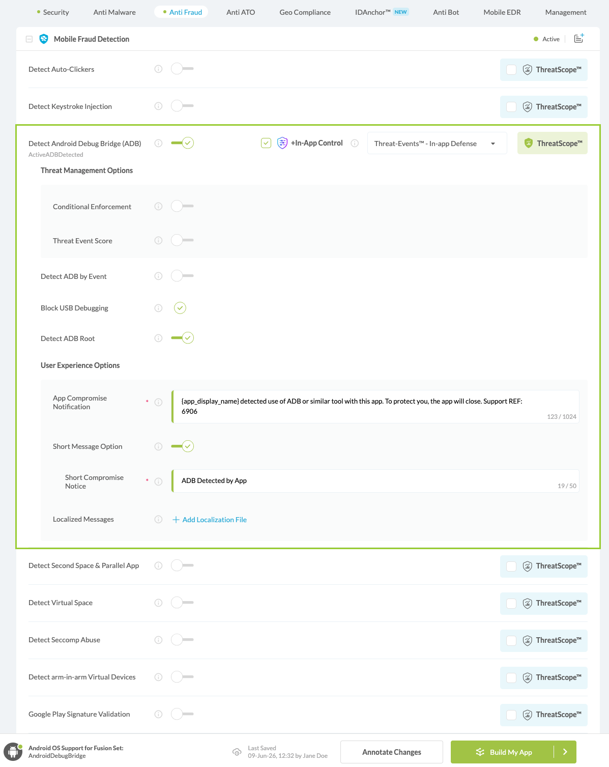 Detect Android Debug Bridge (ADB) option