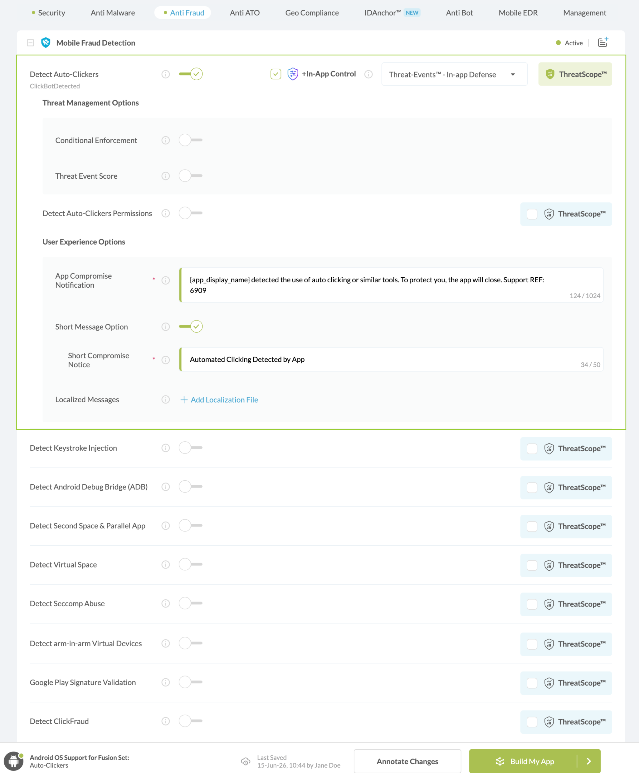 Detect Auto-Clickers option