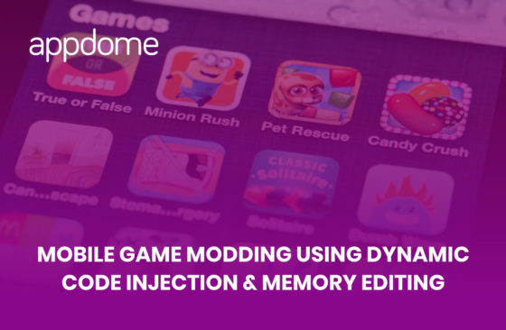 mobile game modding using dynamic code injection and memory editing