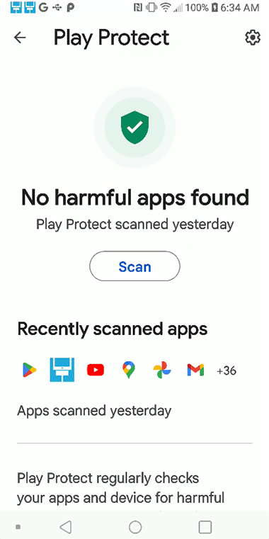 Playstore Play Protect