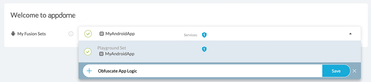 fusion set that contains Obfuscate App Logic 