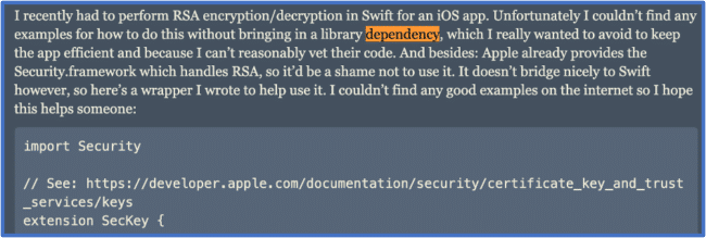 Framework.dependency.encryption.swift