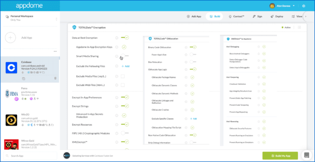 Appdome.shift.left.security.feature.selection