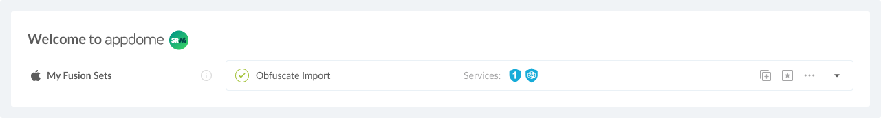 Fusion Set applied Obfuscate Import