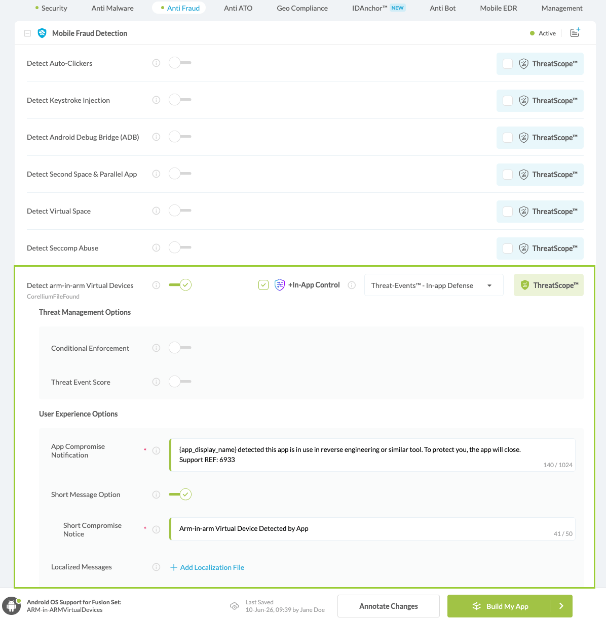 Detect ARM-in-ARM Virtual Devices option