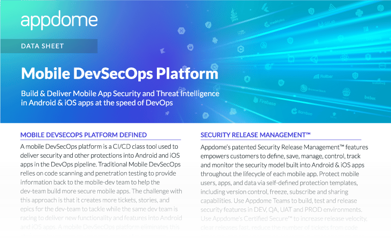 Appdome Mobile Devsecops Platform Solution Guide Preview