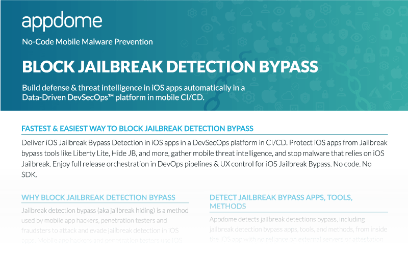 Block Jailbreak Detection Bypass Datasheet Preview