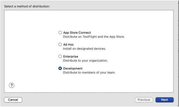 Select distribution method