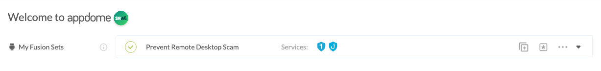 Fusion Set applied Detect Remote Desktop Interactions