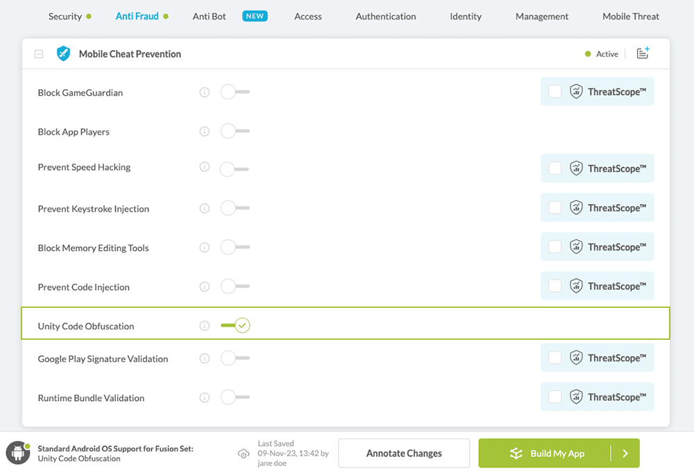 Unity Code Obfuscation option