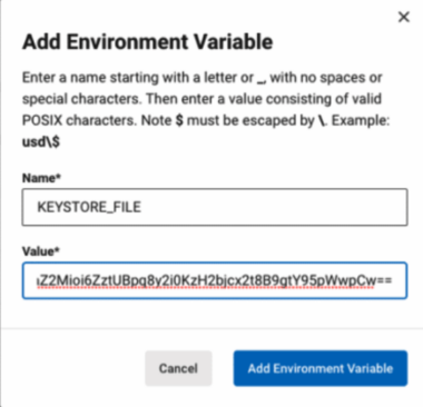 Add environment variable