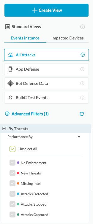 Create View Left Panel