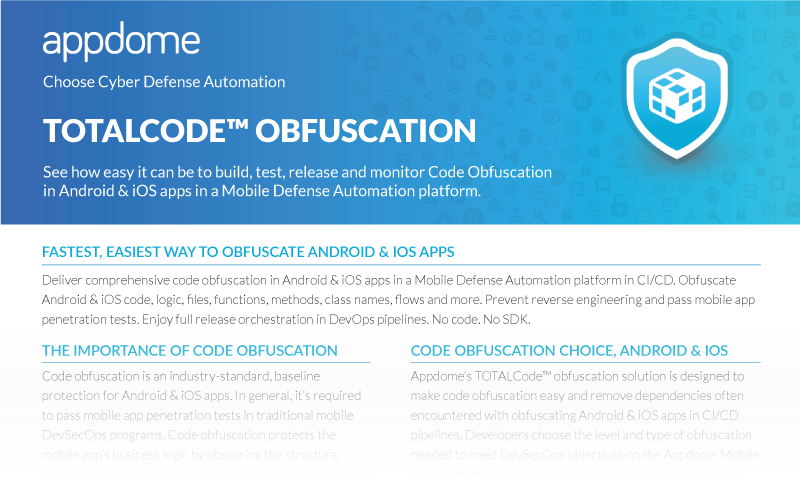Appdome Totalcode Obfuscation Solution Guide Preview