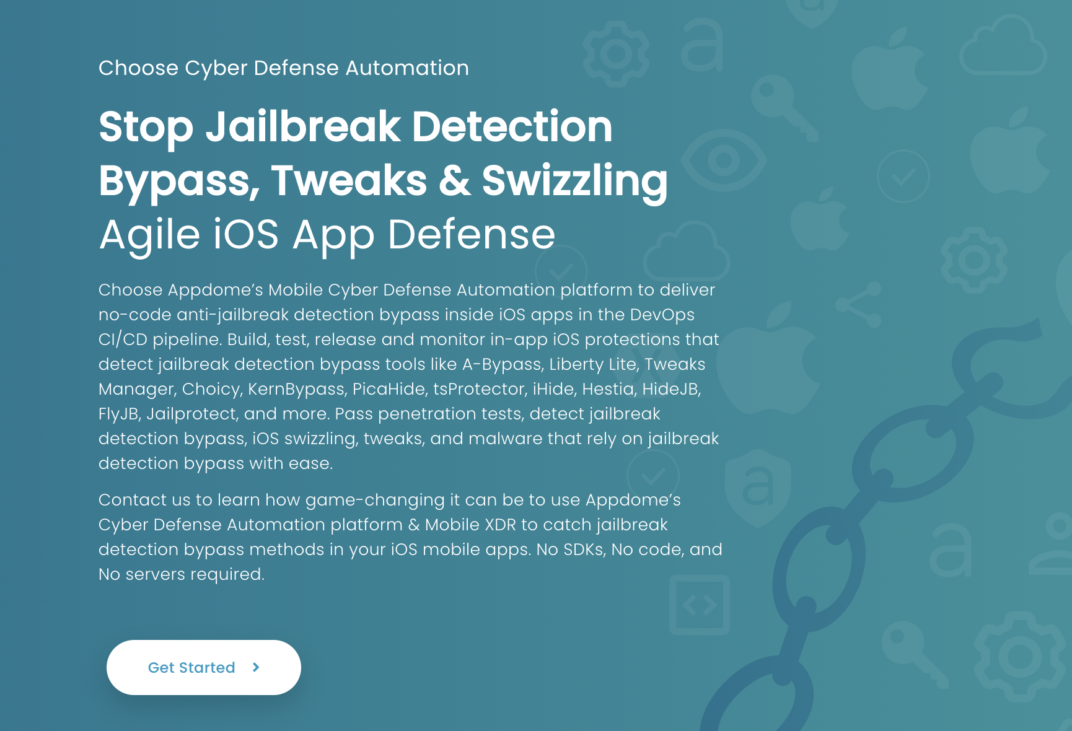 Appdome Agile Jailbreak Bypass Detection for iOS apps