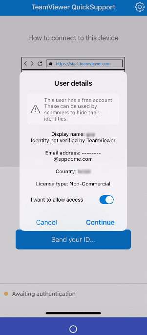 Teamviewer Allow Access