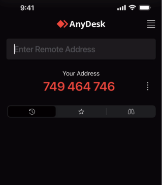 Your. a address number AnyDesk iOS