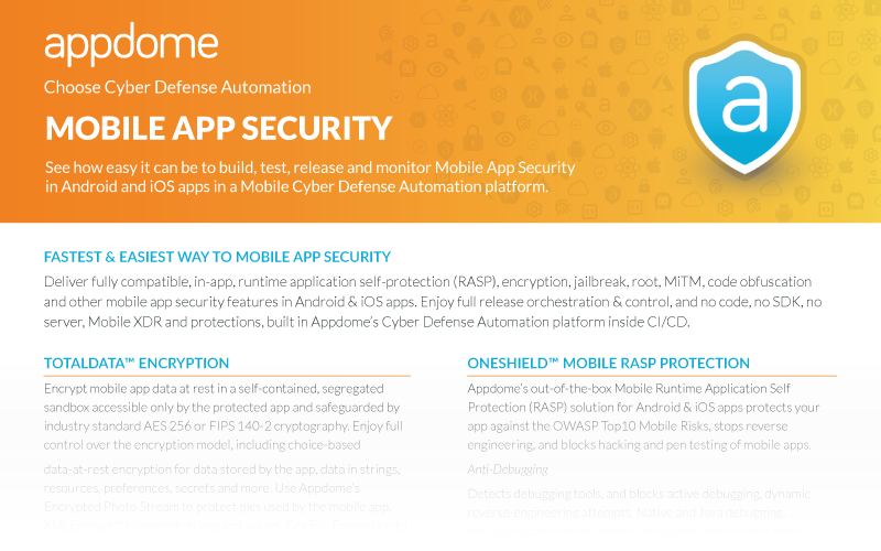 Datasheet Appdome Security Suite Datasheets Preview