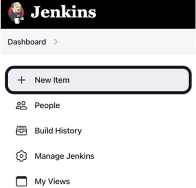 Appdome plugin for Jenkins - menu: New Item