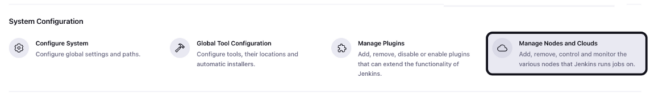 Appdome plugin for Jenkins - Settings: Manage nodes and clouds