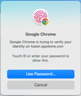 Passkey for Appdome -Chrome verification