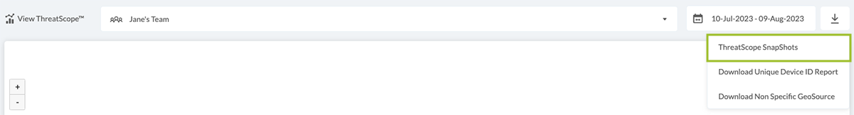 Threat-Scope-Download Options-Snapshots