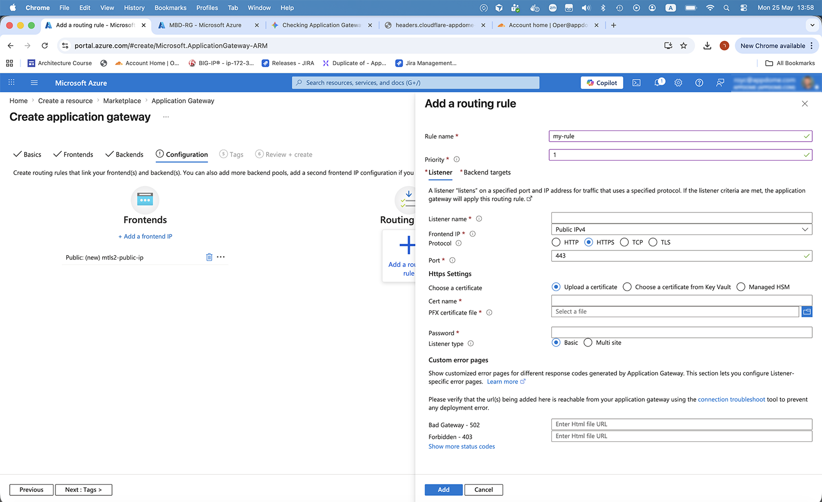 Create Routing Rule