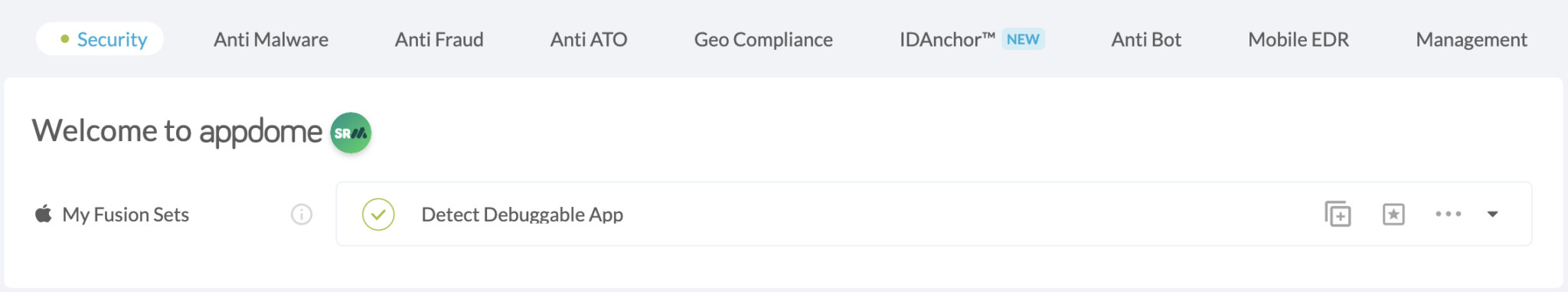 Fusion Set applied Detect Debuggable App