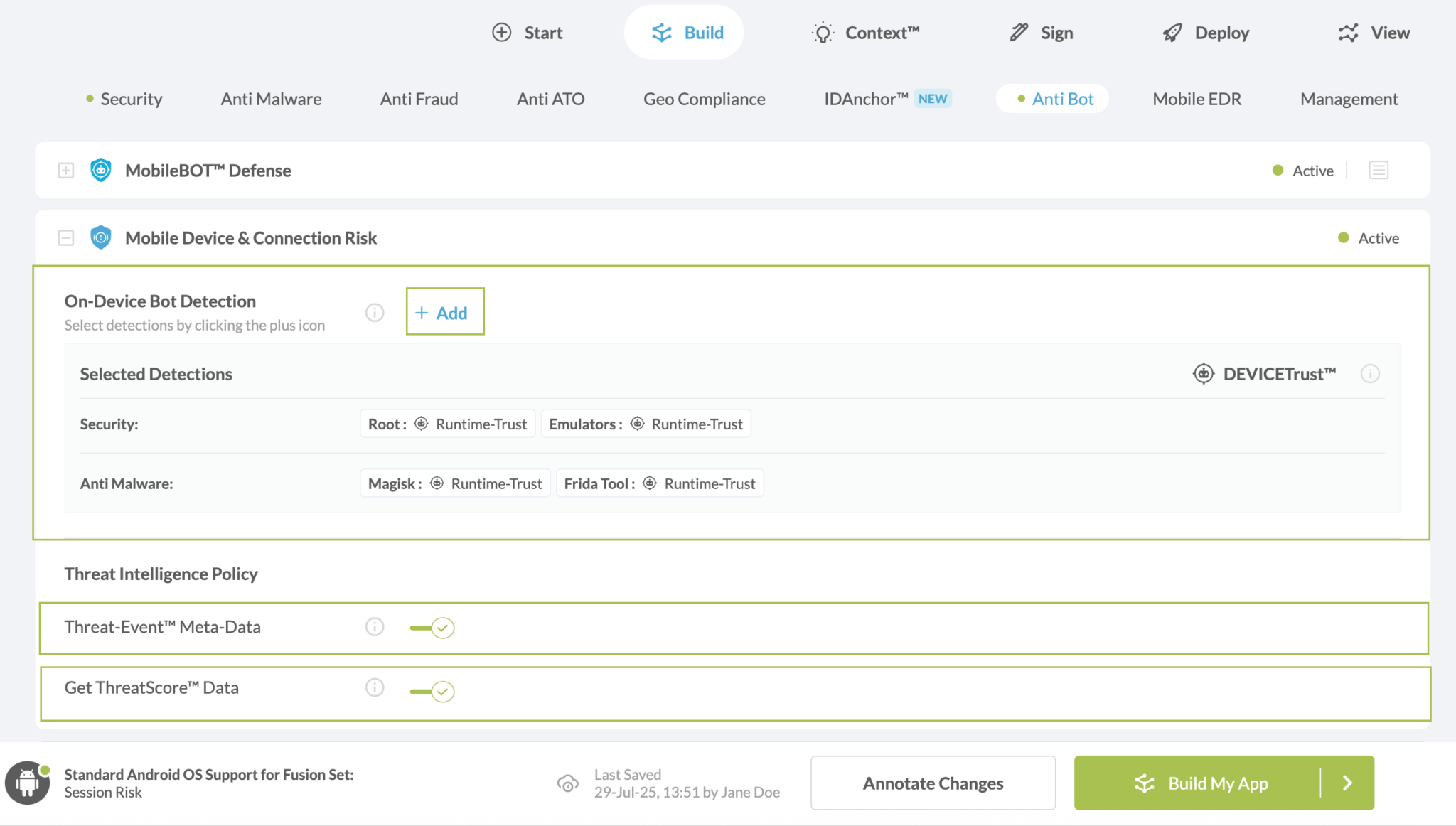 Extra configuration image for Session Risk