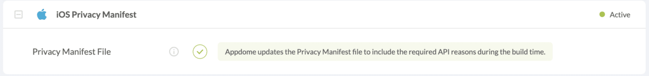 Privacy Manifest