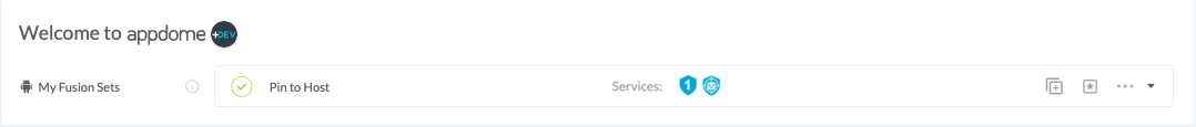 Fusion Set applied Pin to Host