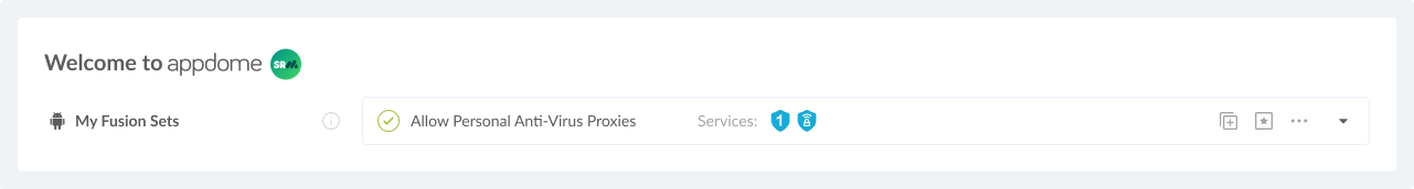 Fusion Set applied  Allow Personal Anti-Virus Proxies