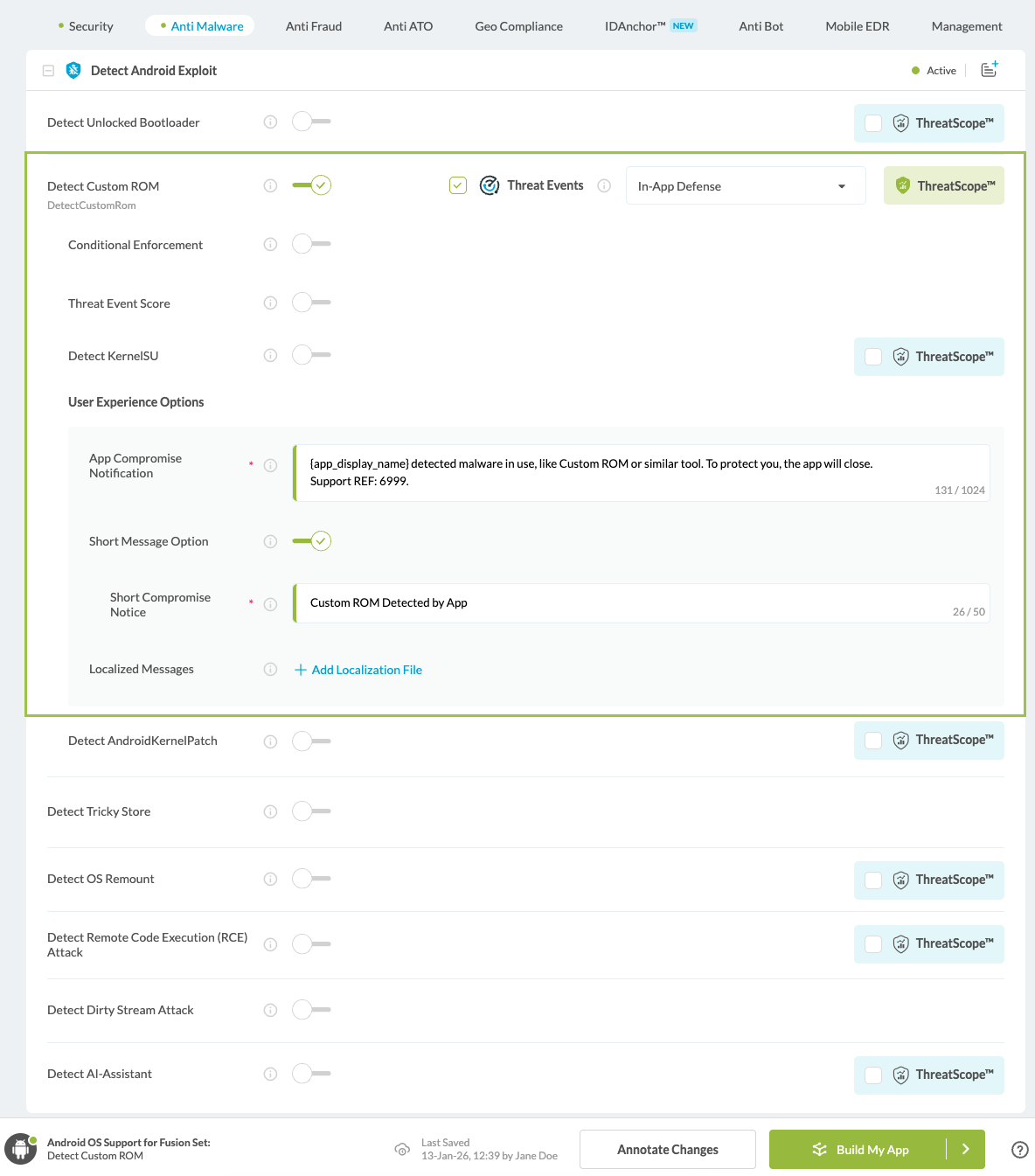 Detect Custom ROM option