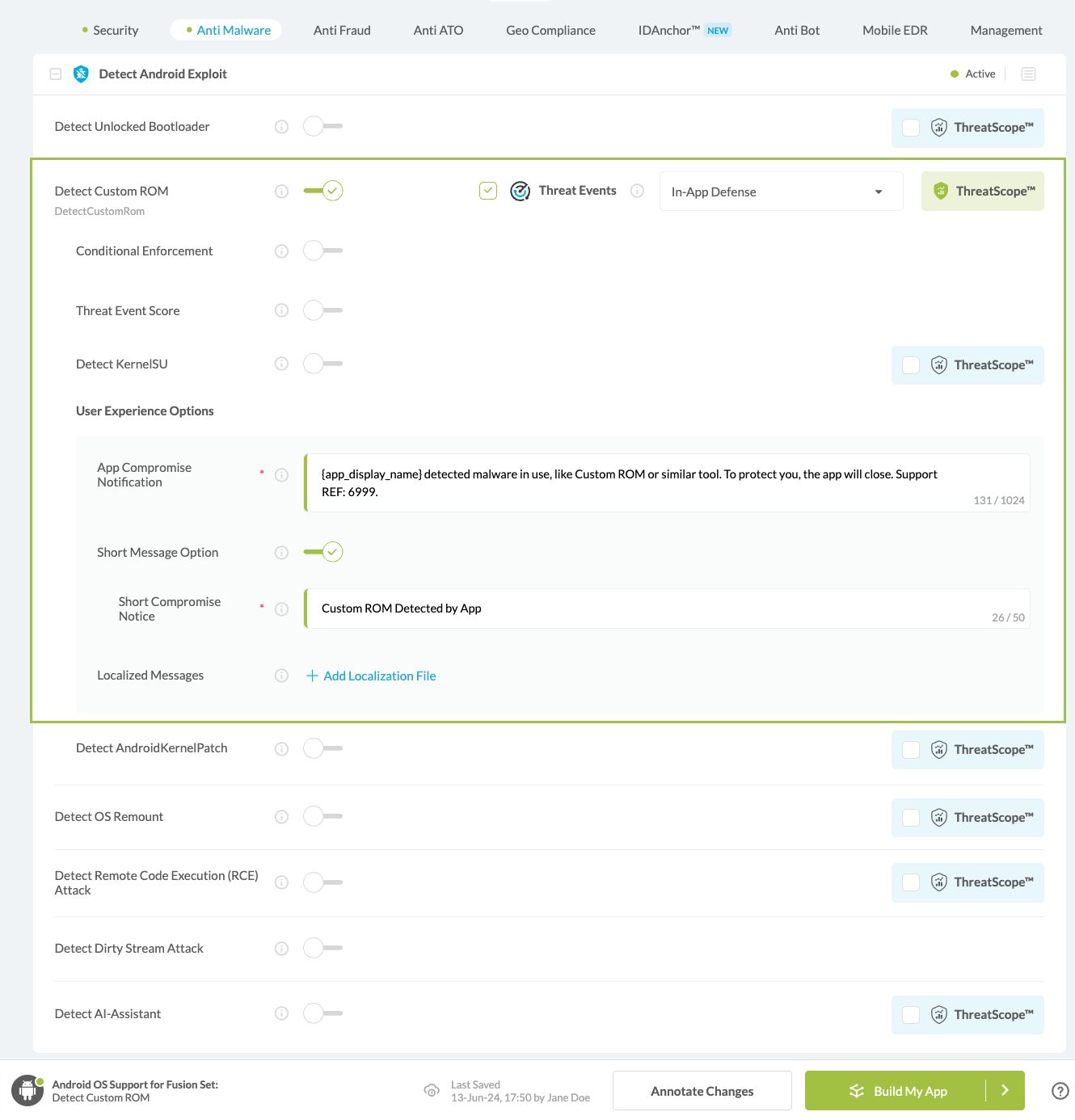 Detect Custom ROM option