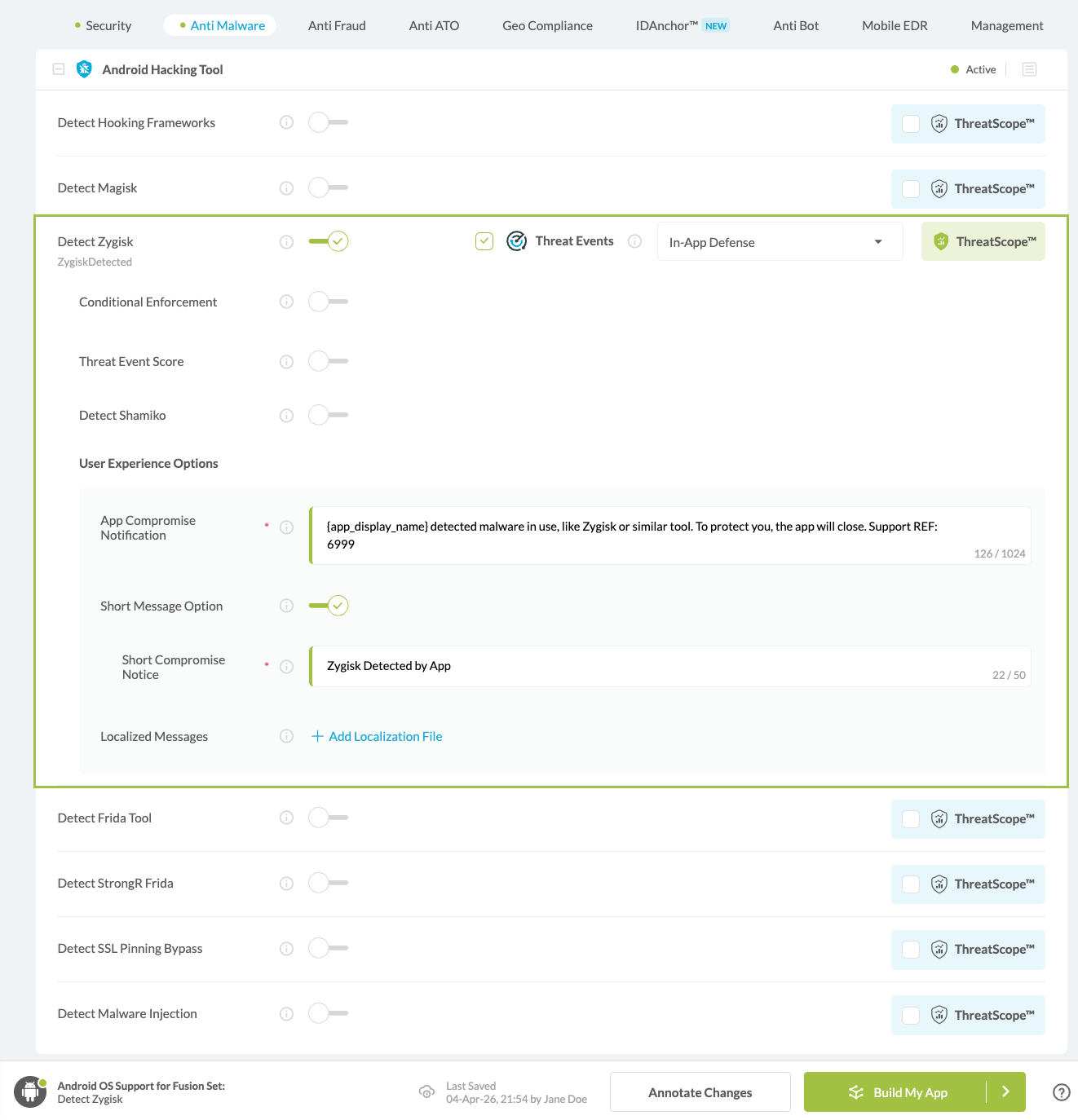 Detect Zygisk option