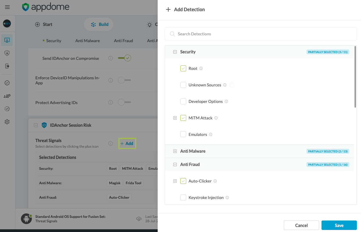 Extra configuration image for IDAnchor Threat Signals