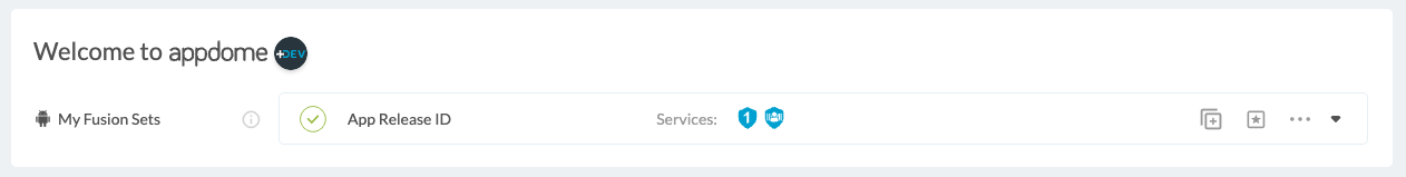 Fusion Set applied App Release ID