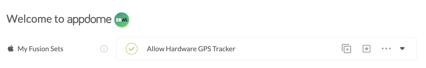 Fusion Set applied Allow Hardware GPS Tracker