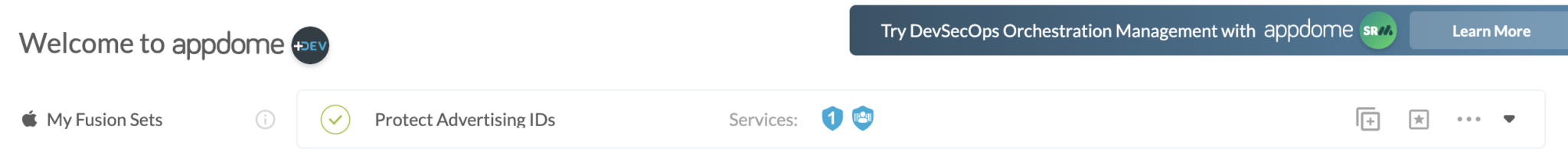 Fusion Set applied Protect Apple Vendor ID (IDFV)