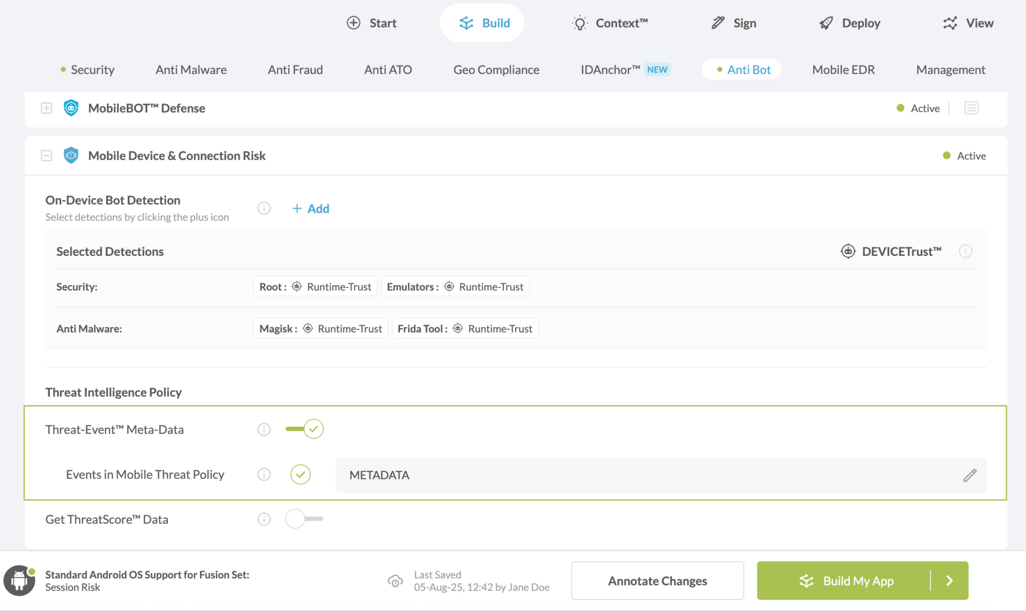 Threat-Event™ Meta-Data option