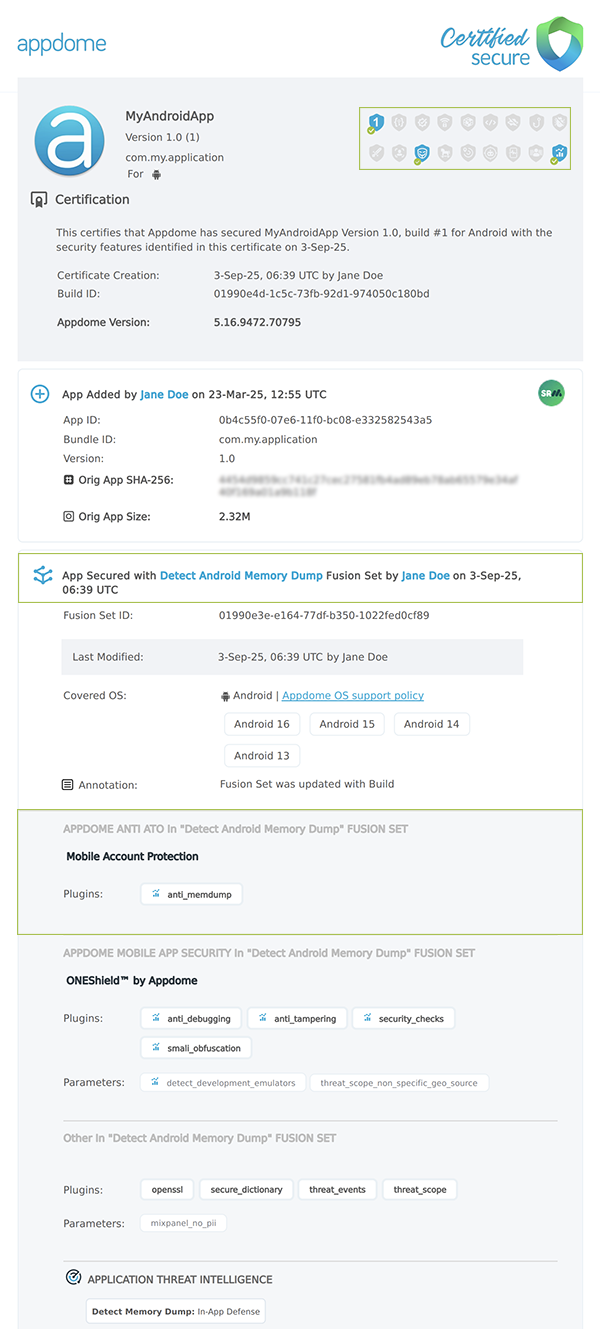 Detect Objection shown in Certificate secure